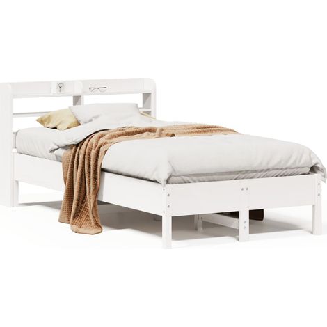 Maison Exclusive - Letto senza Materasso Bianco 120x190 cm Legno Massello di Pino