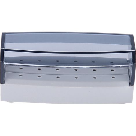 Boîtier de rangement autoclavable pour fraises dentaires, 18 emplacements, gris, outil dentiste (1/5)
