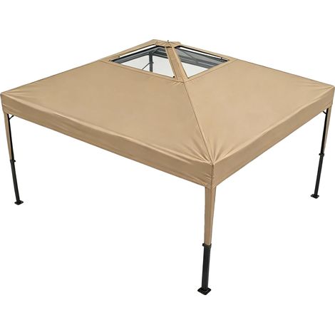 Pavillon, wasserdicht, UV-Schutz, Khaki (1/2)
