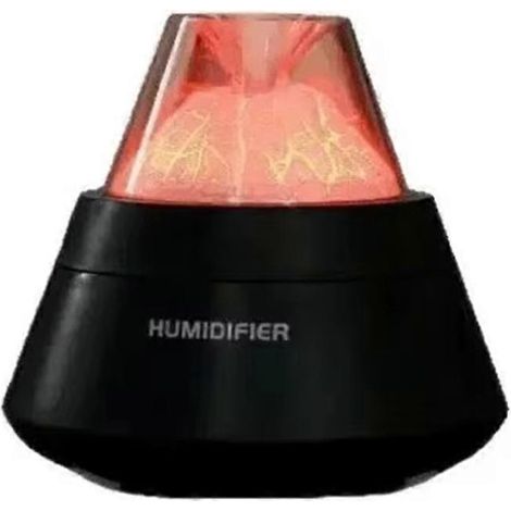 Diffuseur de parfum volcanique, humidificateur ultrasonique, diffuseur d'arômes à flamme, diffuseur d'huiles essentielles avec lumière LED, cadeau A (1/5)