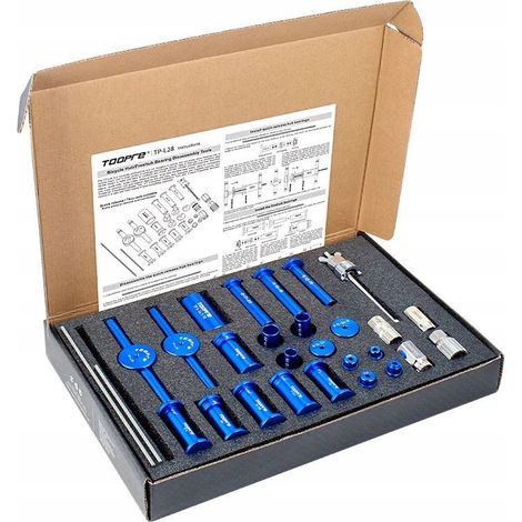 Kit di attrezzi professionali TOOPRE per lo smontaggio e il montaggio dei cuscinetti del mozzo (1/4)