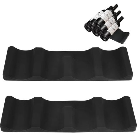 2 Pièces Range Bouteille Frigo, Silicone Souple Porte Bouteille Frigo (1/5)