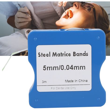 Bandes dentaires en acier inoxydable 5mm 6mm 7mm - Rouleaux pour matrices orthodontiques (1/5)