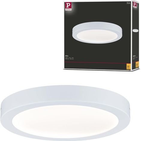 Panneau LED Abia rond incl. 1x22 watts éclairage de plafond Blanc dépoli plafonnier plastique éclairage de salon 2700 K (1/5)