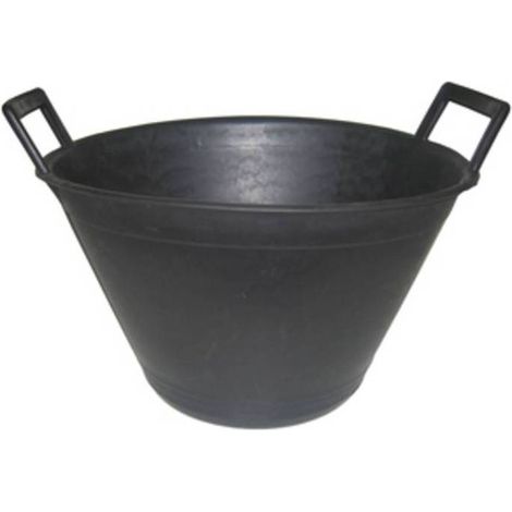 10 x SECCHIO P/MURATORE PLAST 2 MAN NERO D 36CM 10 L