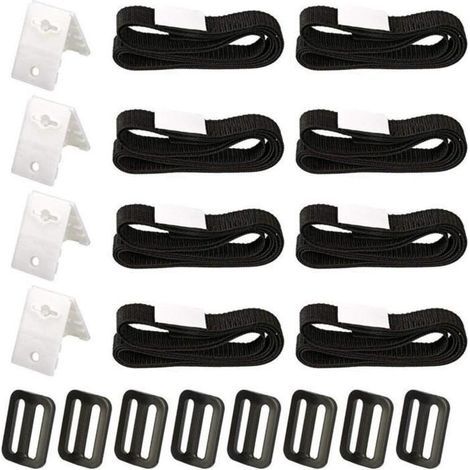 Kit De Fixation Pour Bache Piscine, Sangle De Bâche À Bulle, Sangle Et Clips Bache, Kit De Fixation De Bobine De Couverture A194 (1/4)