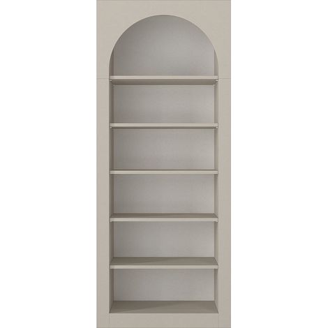 Bibliothèque avec 6 niches - Beige - CYMORA (1/4)