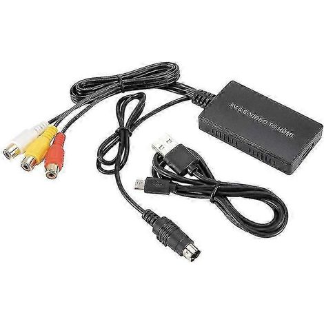 Convertisseur S-Vidéo vers HDMI, adaptateur AV vers HDMI, convertisseur RCA, compatible 1080p, Shytmv (1/5)