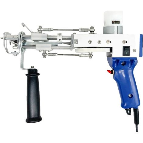 Pistolet à tufting électrique, fonctionnement à grande vitesse, applications polyvalentes, bleu (1/2)