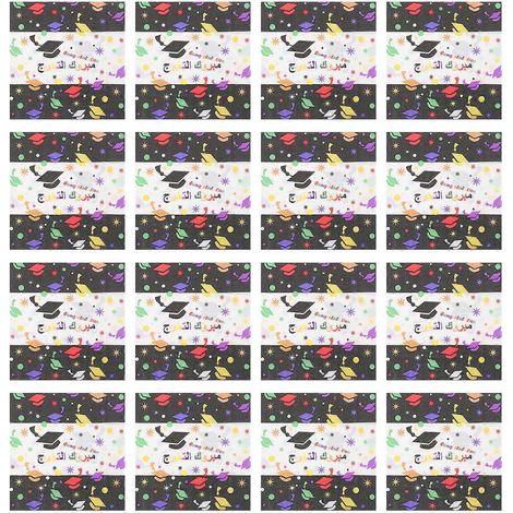 Lot de 40 serviettes de table imprimées à motif de remise de diplômes, serviettes de table pratiques pour fête de remise de diplômes-33X33CM (1/3)