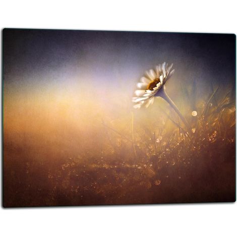 Planche à découper en verre 52x40 à motif floral (1/5)