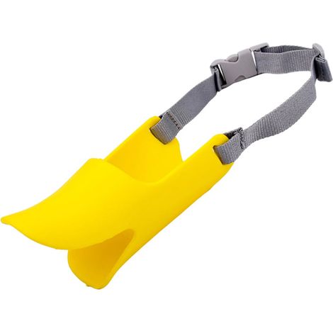 Muselière polyvalente pour chien, respirante, confortable, empêche les morsures, mâche, aboiement, couvre-bouche réglable en bec de canard pour animaux de compagnie (1/5)