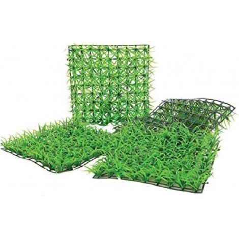 TrAdE Shop Traesio - Mattonella In Erba Sintetica Realistica Per Giardino 60 X 40 Cm Effetto Prato - (1/5)