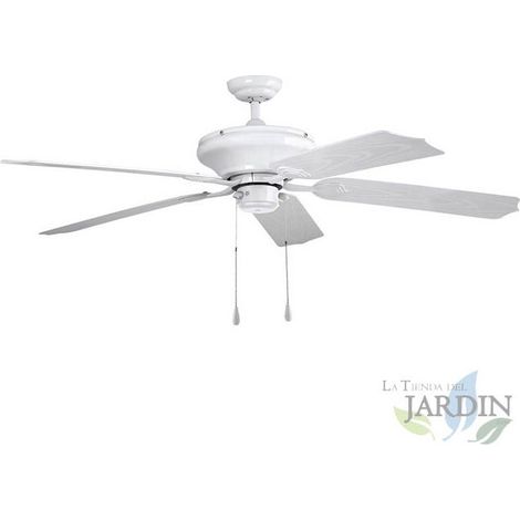 Ventilateur de plafond extérieur Orbegozo, 5 pales, PVC, 3 vitesses, 60W blanc, CP95132