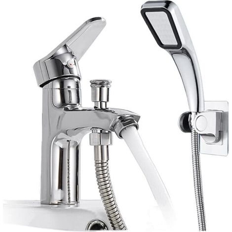 Badezimmerarmaturen-Set, Badewanne und Dusche, Armatur mit Handbrause, vierteiliges Set