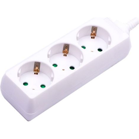 V-TAC VT-1103-3 Multipresa ciabatta 3 posti EU standard 16A cavo 3mt - sku 8755