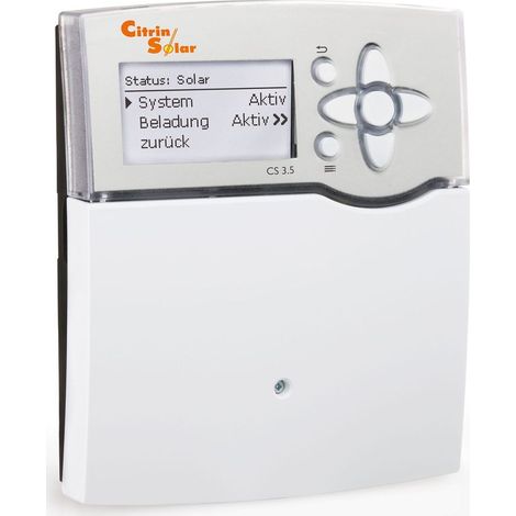 Citrin Solar Systemregler CS 3.5 individuell programmiert, inkl. 5 Fühler