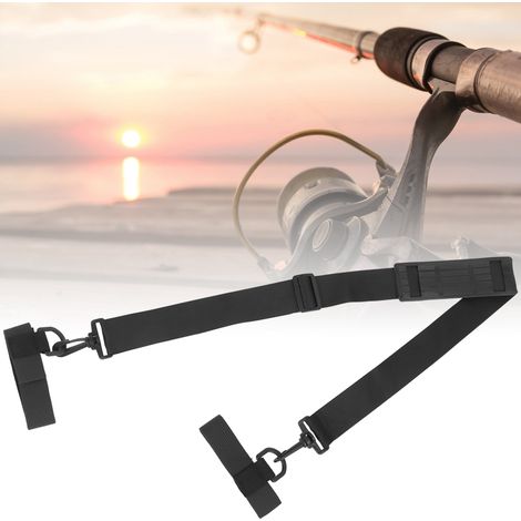 Harnais de pêche avec ceinture porte-canne, bretelles réglables et matériau résistant à l'eau