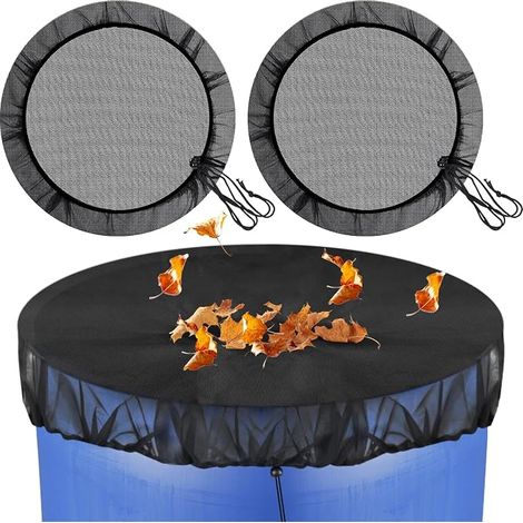 2 x 95 cm Water Barrel Cover Net for Rain Tanks (1/5)