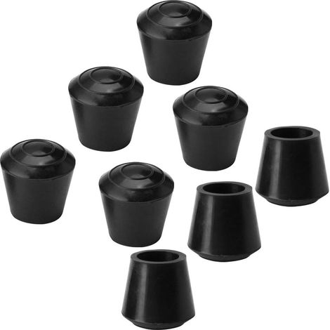 Embout de chaise 10mmID Couvre pieds de table caoutchouc 8Pcs (1/5)