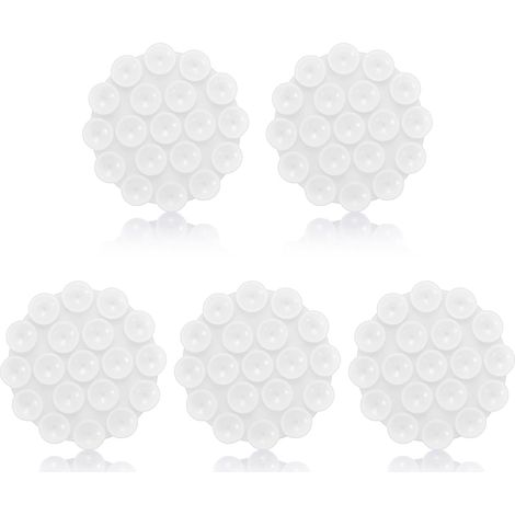 Lot de 5 supports de téléphone à ventouse en silicone, support multifonctionnel pour voiture, mini-tapis à ventouse, coque de téléphone auto-adhésive