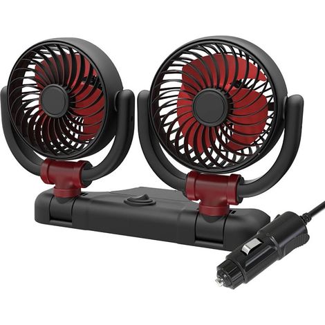 Ventilateur Double Tête Pliable 12V 24V Alimenté Par USB Pour (1/5)
