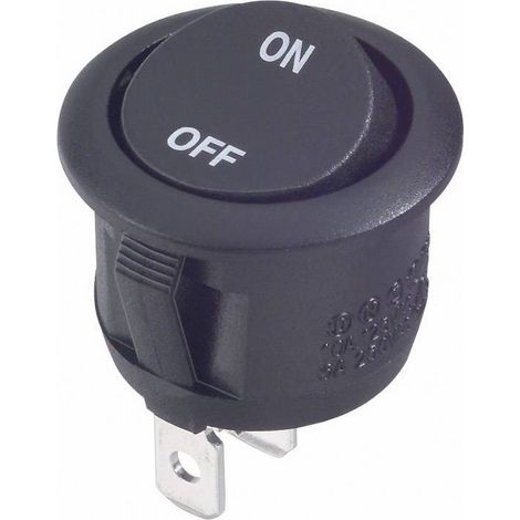 Tru Components – Interrupteur à bascule 700339 1 pôle ON/OFF 250 V/AC 6 A – Montage Snap-in – Pour espaces confinés