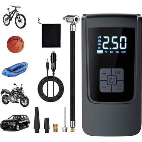 Compresseur à Air Portatif Gonfleur Pneus sans Fil 150 PSI - EINNENFFER - Écran LCD et Accessoires Inclus (1/5)