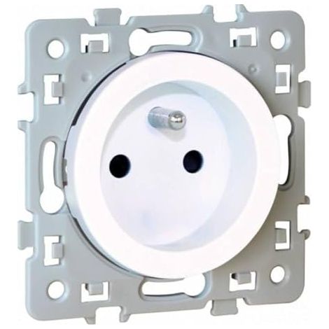 Square 60260 2-Way Socket + T White