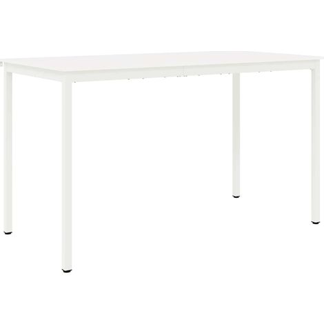 Maison Exclusive - Table de bar Blanc 180 x 90 x 105 cm Bois de pin massif (1/5)
