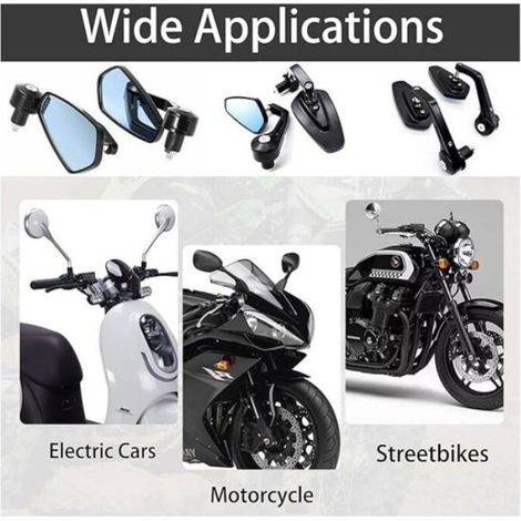 Rétroviseurs Moto,7/8 Étiquette (1/4)