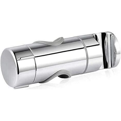 Support de Douche à Main Réglable, Support de Pommeau de Douche, 19–25 MM à Diamètre Réglable, Support Douchette en ABS chromé (Argent)