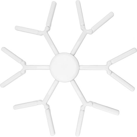Beyamis Plafonnier LED pour garage 120 W avec 6 panneaux orientables, ampoule E27 ultra-lumineuse, déformable, blanc, 6000 à 6500 K, 85 à 265 V (1/5)