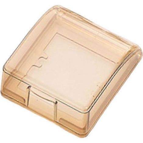Cache-prise étanche pour prise électrique, 1 prise, universel, étanche, pour interrupteur de lampe, cuisine et piscine.-Clear Champagne (1/5)