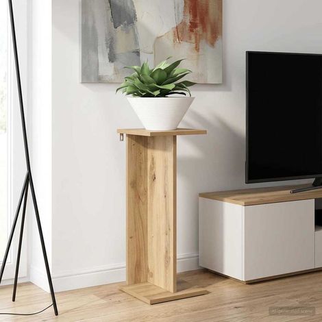 vidaXL Support de Plante 2 pc Chêne Artisanal 25 x 25,5 x 60,5 cm