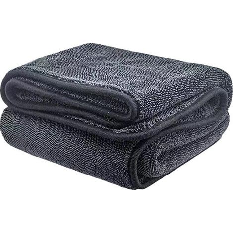 1 Panno in microfibra - Panno magico per la pulizia - per bagno, cucina, specchio, auto - 40 x 60 cm - Grigio (1/5)