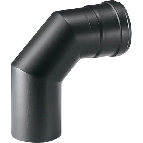 Courbe Coude de cheminée pour poêle à granulés AVEC JOINT SILICONE, 90° DN Ø 80 mm Raccord de poêle à pellets coudé