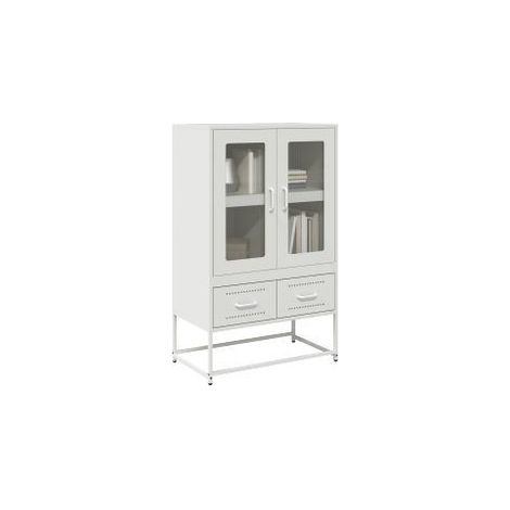 Buffet haut blanc 68x39x111,5 acier (1/5)