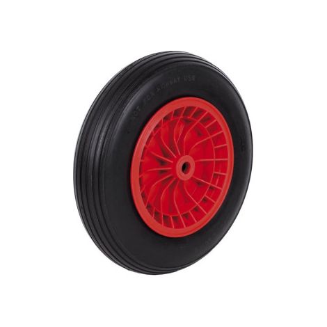 Rueda para carretilla de obra con rodamiento para pesos de hasta 120 kg 09402706
