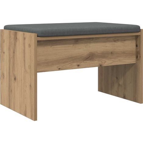 Maison Exclusive - Flurbank mit Kissen Artisan-Eiche 63 x 38 x 40