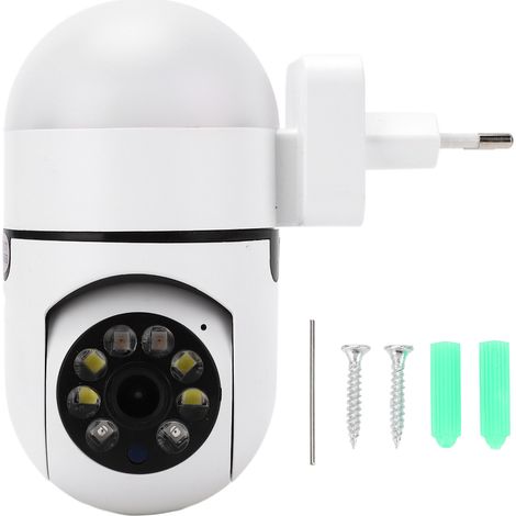 Caméra de Sécurité Sans Fil 2MP Vision Nocturne 360° pour Maison, Alimentation 110‑240V Prise UE (1/5)