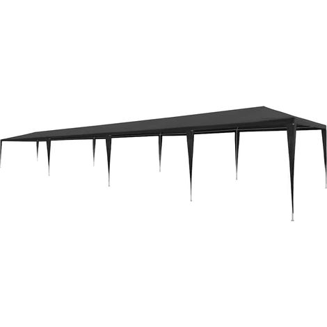 Carpa para fiestas PE gris antracita 3x12 m vidaXL