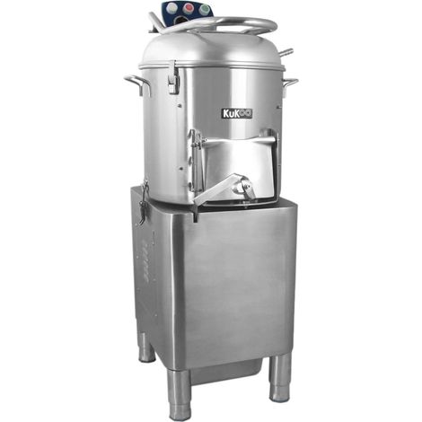 KuKoo Commercial Electric Potato Rumbler Peeler Machine Automatic