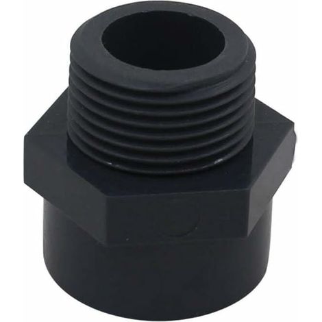 Embout filete pvc male 50mm embout a visser piscine raccord mixte pvc manchon fileté pvc，DN40，2pcs (Diamètre Intérieur 50mm - 1-1/2" filetage) (1/5)