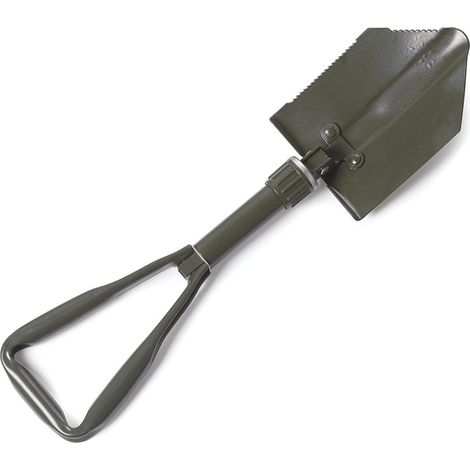 Trade Shop - Pala Plegable Nieve Coche Camping Emergencia Vio En Metal Resistente -