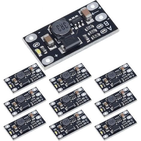 10 Pièces Mini Module de Convertisseur de Suralimentation DC-DC 3.7V à 12V Module d'alimentation de Régulateur de Tension élévateur de Batterie au Lithium (1/5)