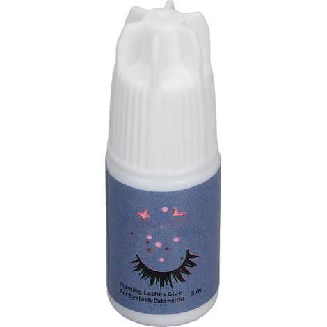 Colle à cils pour entraînement, 5 ml, kit débutant, usage maison ou salon de beauté, adhésif pour extension de faux cils, pratique de pose. (1/5)