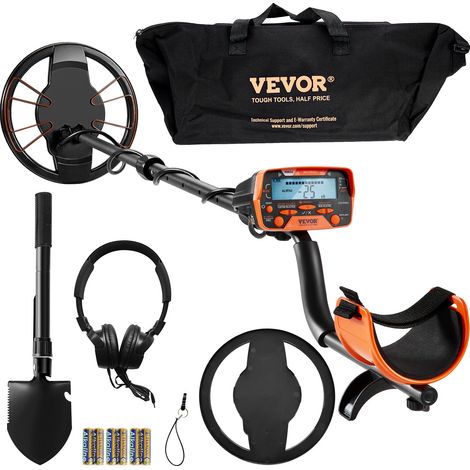 Détecteur de Métaux pour Adultes Enfants 25,4 cm Détecteur de Métaux Professionnel Réglable Bobine Étanche IP68 Écran LCD 7 Modes Puce DSP Avancée Léger pour Recherche Pièces d'Or Chasse Trésors (1/5)