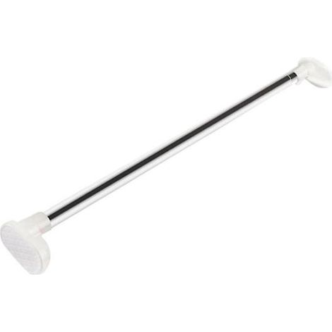 Tringle à rideau de douche télescopique monobloc, extensible, diamètre 25 mm, pour rideau de salle de bain ou penderie, 70 x 120 cm (1/5)