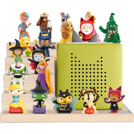 Todeco – Étagère murale magnétique pour Toniebox – Capacité 20-25 figurines – Installation murale ou sur table – Design en forme de maison (1/5)